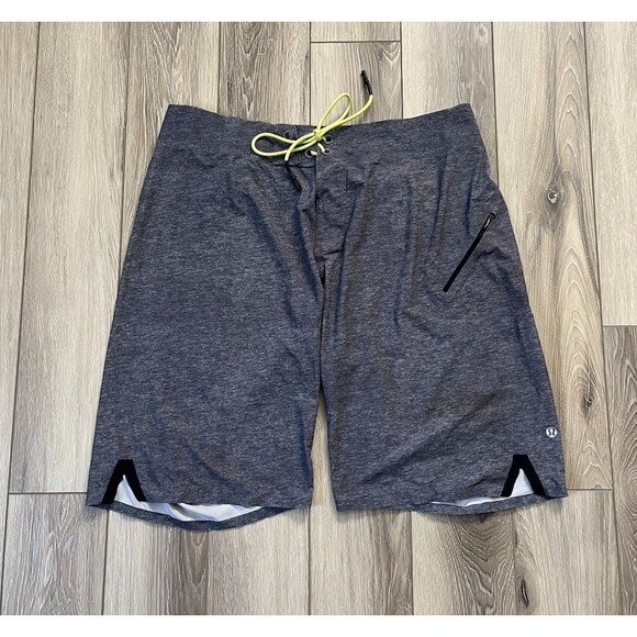 Lululemon Current State Board Short Swim Trunk Mens Size 34 Gray - Picture 1 of 8